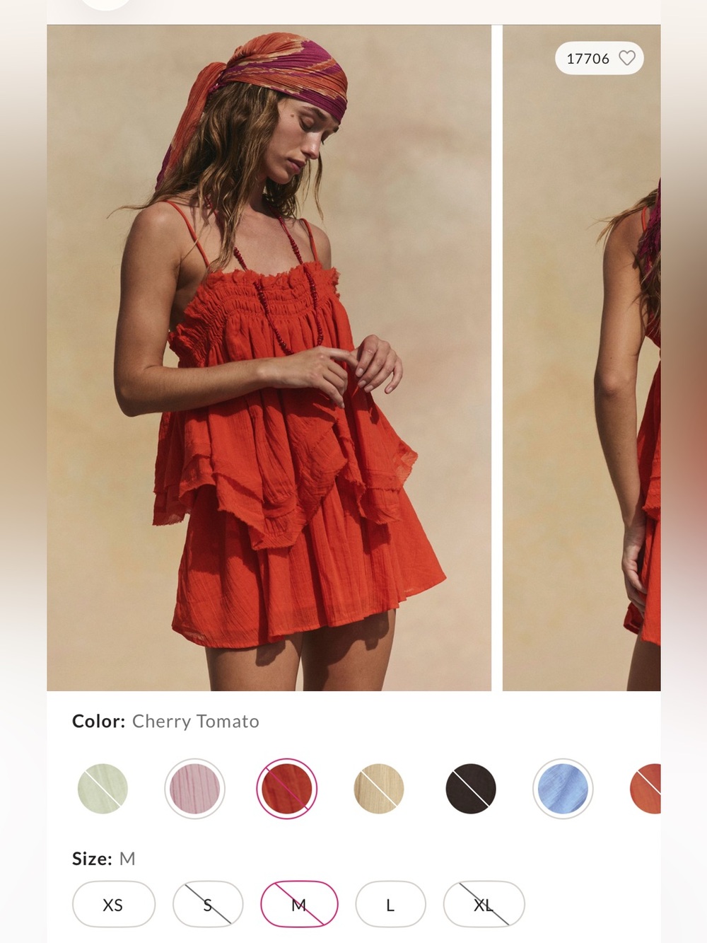 Free People - Layla Set in Cherry Tomatoe